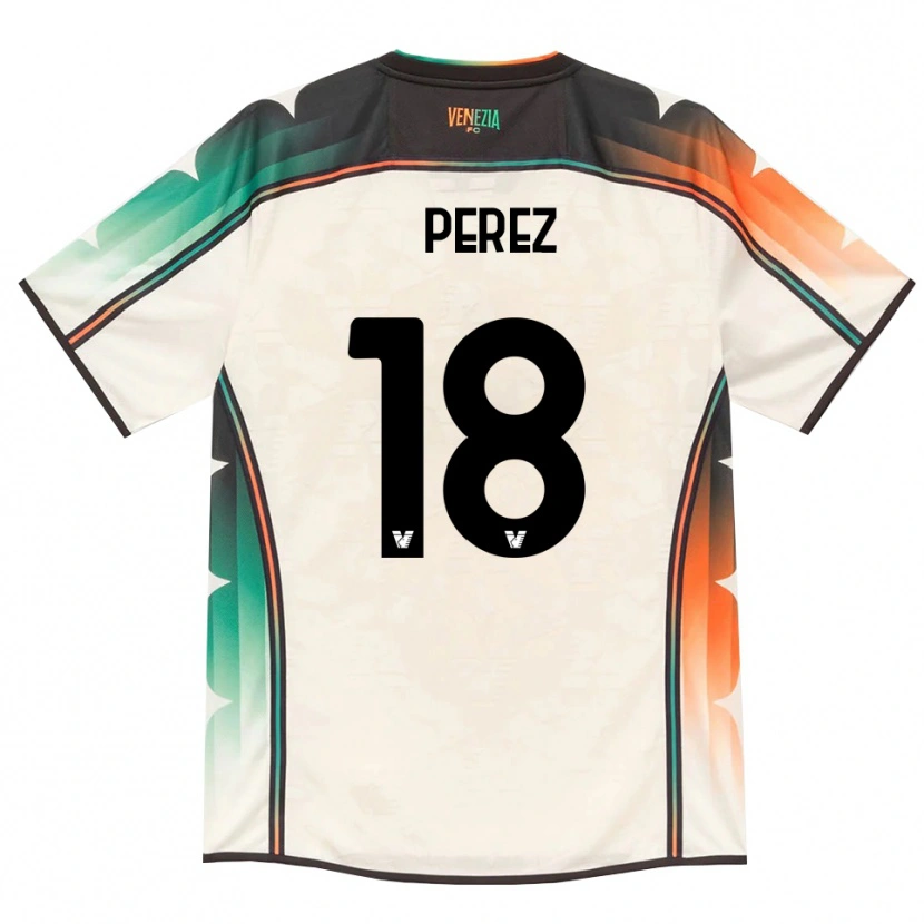 Danxen Kinder Ricardo Perez #18 Oldlace Orange Grün Auswärtstrikot Trikot 2026/27 T-Shirt Österreich