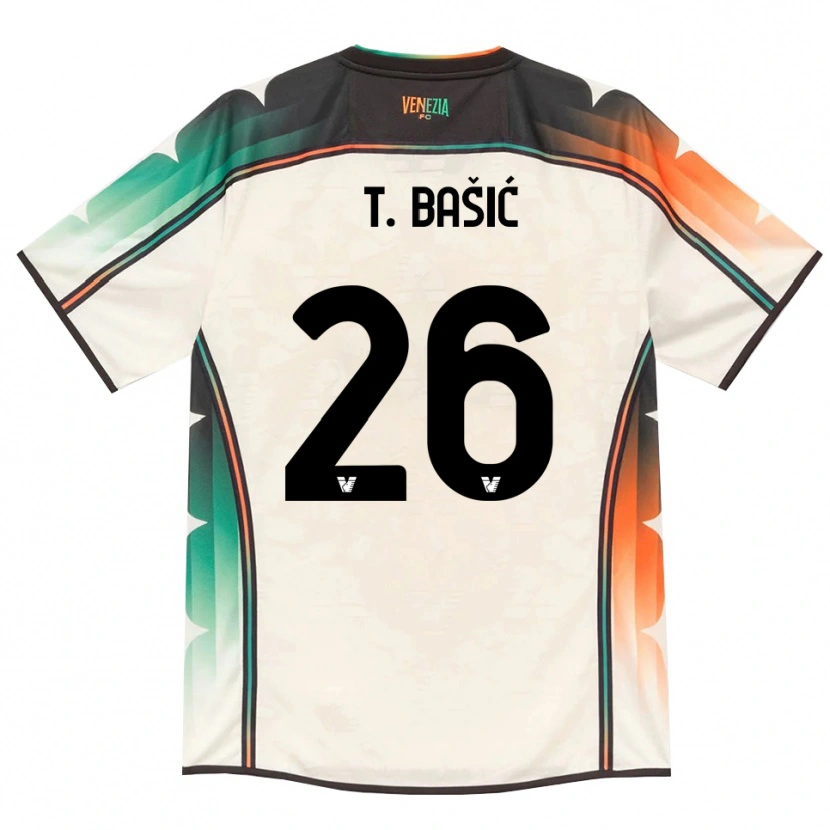 Danxen Kinder Toma Bašić #26 Oldlace Orange Grün Auswärtstrikot Trikot 2026/27 T-Shirt Österreich