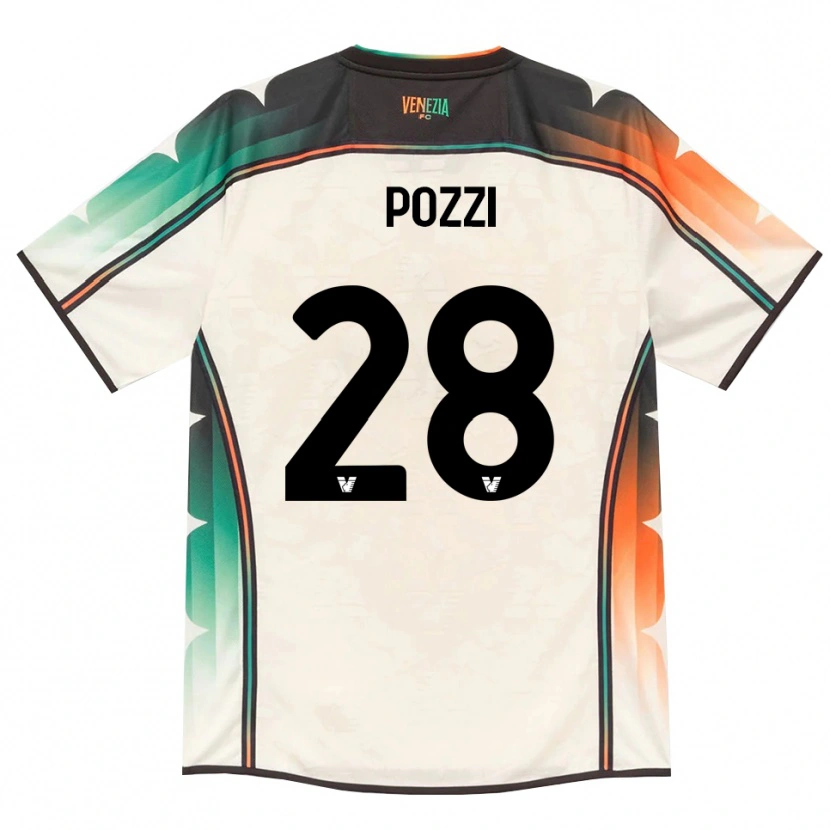 Danxen Kinder Alessio Pozzi #28 Oldlace Orange Grün Auswärtstrikot Trikot 2026/27 T-Shirt Österreich