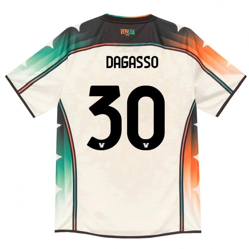 Danxen Kinder Matteo Dagasso #30 Oldlace Orange Grün Auswärtstrikot Trikot 2026/27 T-Shirt Österreich
