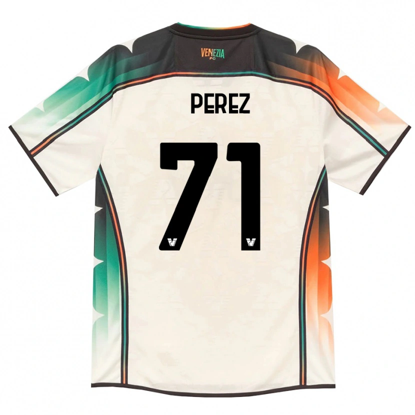 Danxen Kinder Kike Pérez #71 Oldlace Orange Grün Auswärtstrikot Trikot 2026/27 T-Shirt Österreich