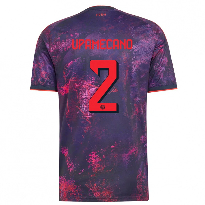 Danxen Kinder Dayot Upamecano #2 Lila Rot Ausweichtrikot Trikot 2026/27 T-Shirt Österreich