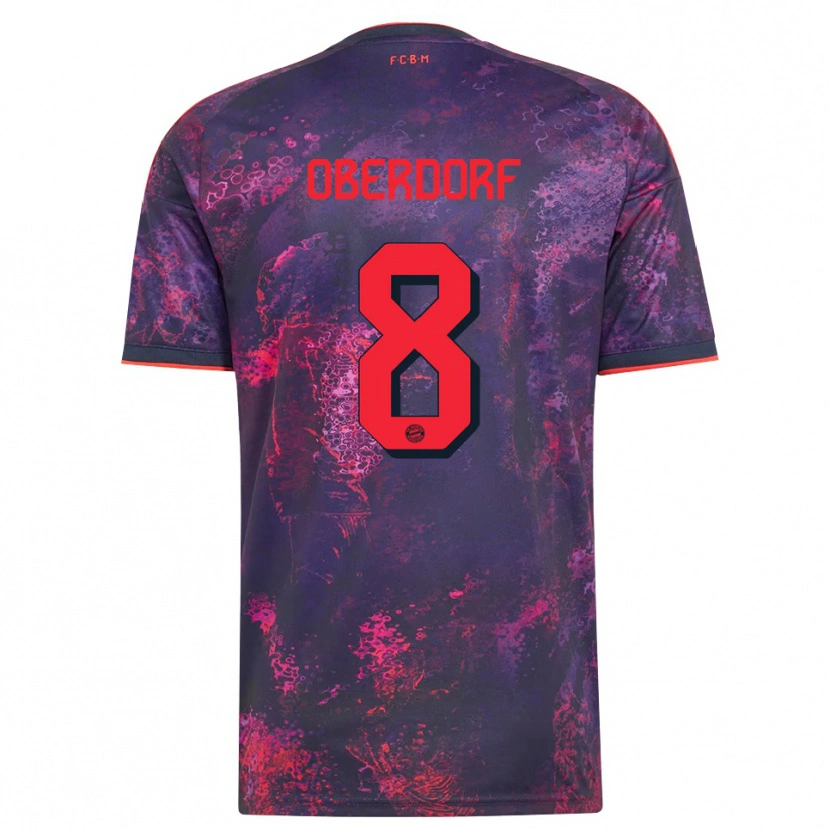 Danxen Kinder Lena Oberdorf #8 Lila Rot Ausweichtrikot Trikot 2026/27 T-Shirt Österreich