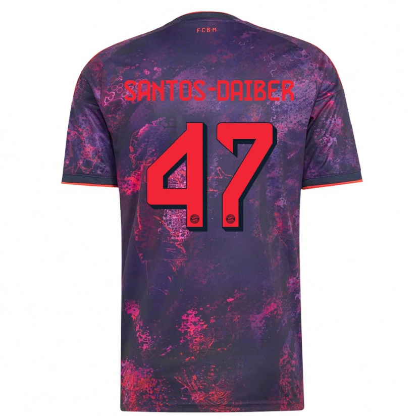 Danxen Kinder David Santos Daiber #47 Lila Rot Ausweichtrikot Trikot 2026/27 T-Shirt Österreich
