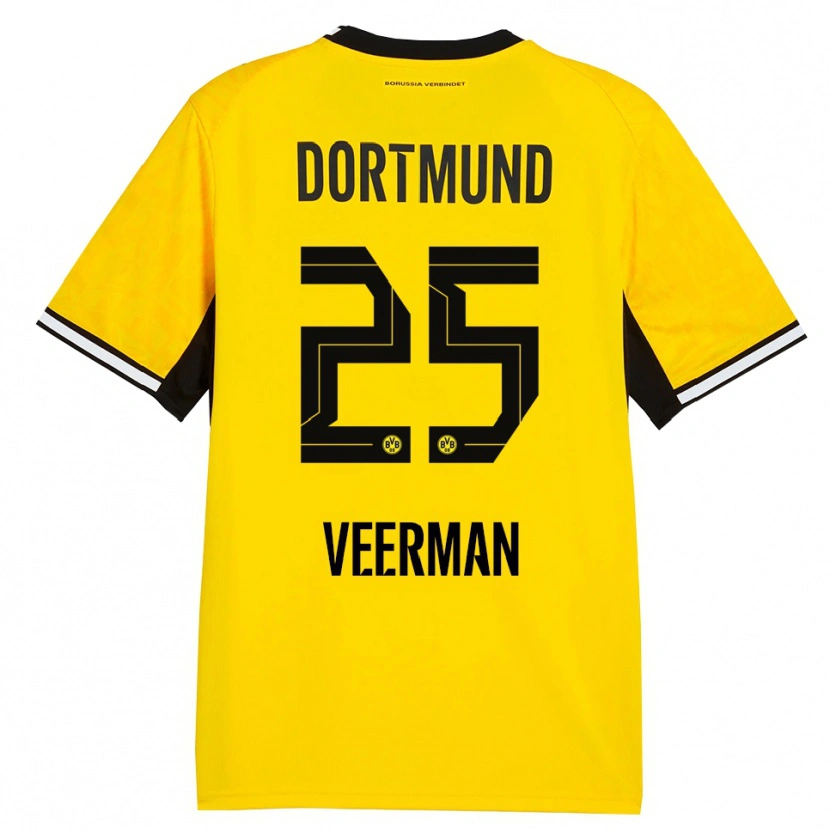 Danxen Herren Joey Veerman #25 Gelb Schwarz Weiß Heimtrikot Trikot 2026/27 T-Shirt Österreich