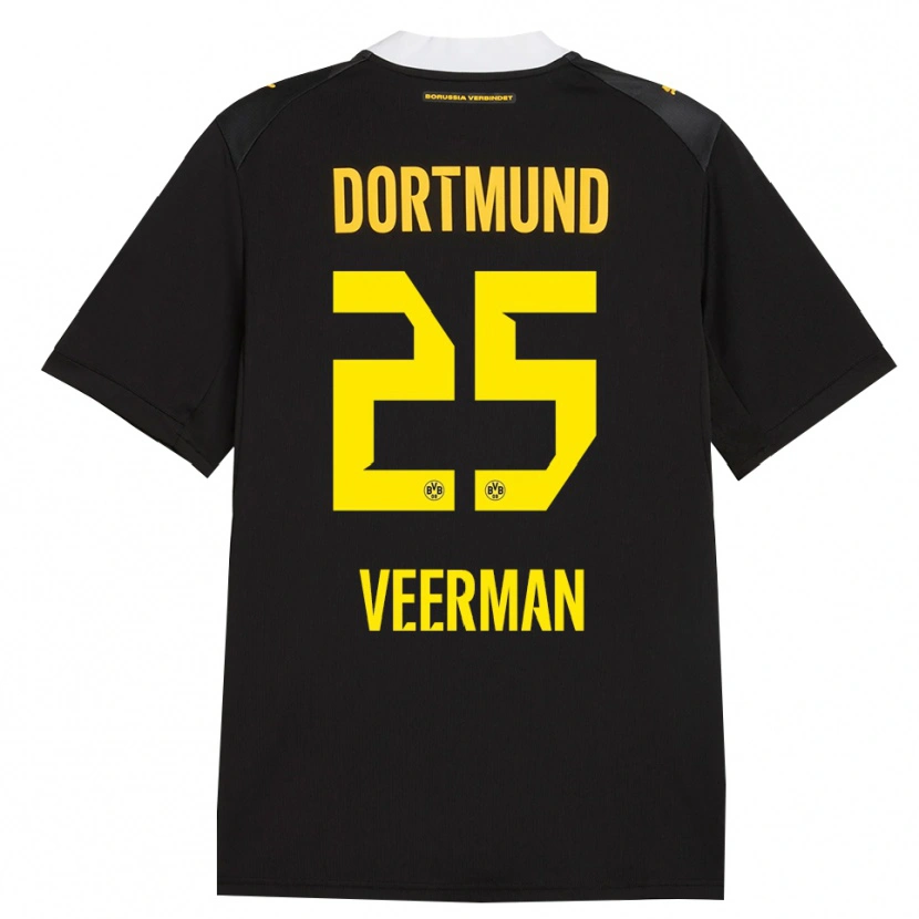 Danxen Herren Joey Veerman #25 Schwarz Rot Gelb Auswärtstrikot Trikot 2026/27 T-Shirt Österreich