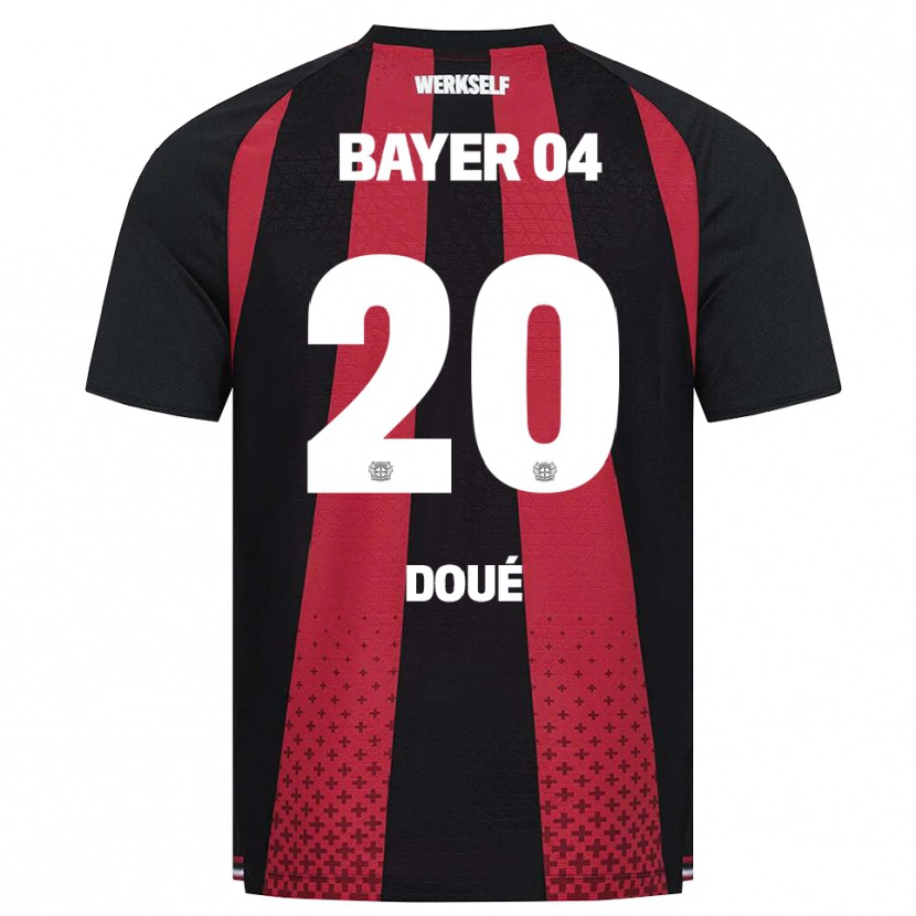 Danxen Herren Guéla Doué #20 Schwarz Weiß Rot Heimtrikot Trikot 2026/27 T-Shirt Österreich