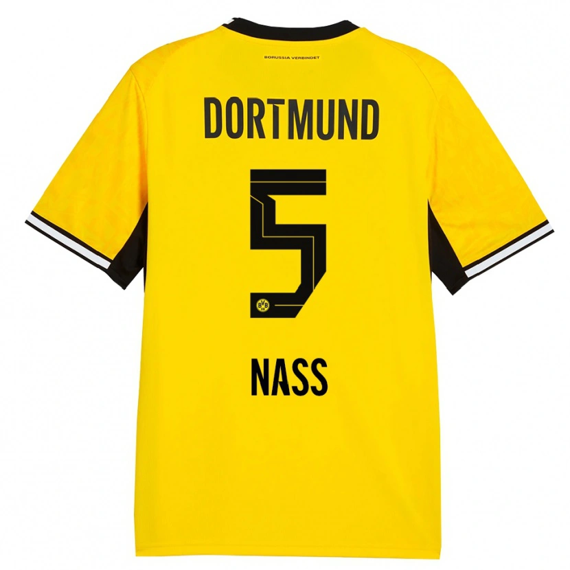 Danxen Herren Maximilian Nass #5 Gelb Schwarz Weiß Heimtrikot Trikot 2026/27 T-Shirt Österreich