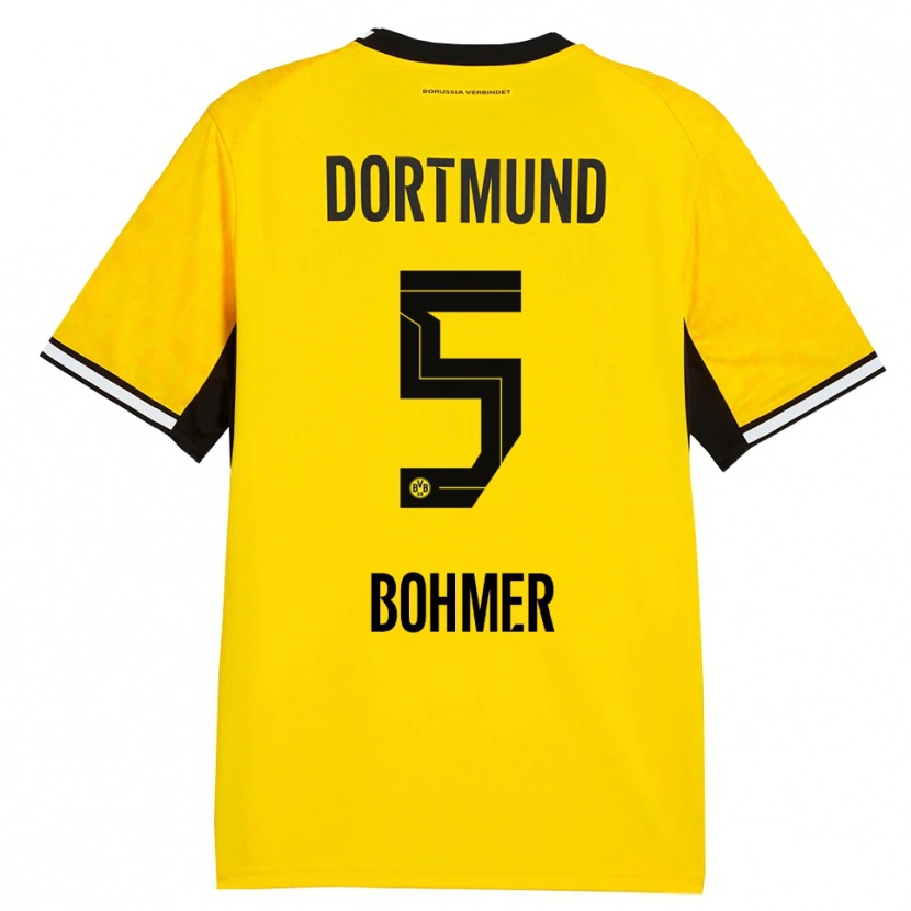 Danxen Herren Tim Bohmer #5 Gelb Schwarz Weiß Heimtrikot Trikot 2026/27 T-Shirt Österreich