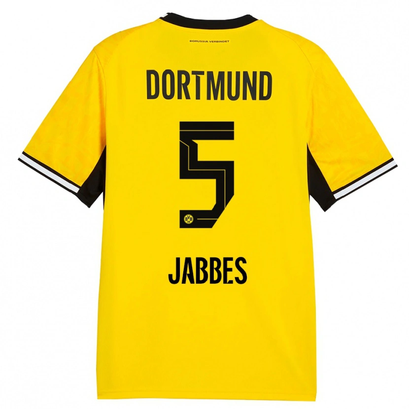 Danxen Herren Jasmin Jabbes #5 Gelb Schwarz Weiß Heimtrikot Trikot 2026/27 T-Shirt Österreich