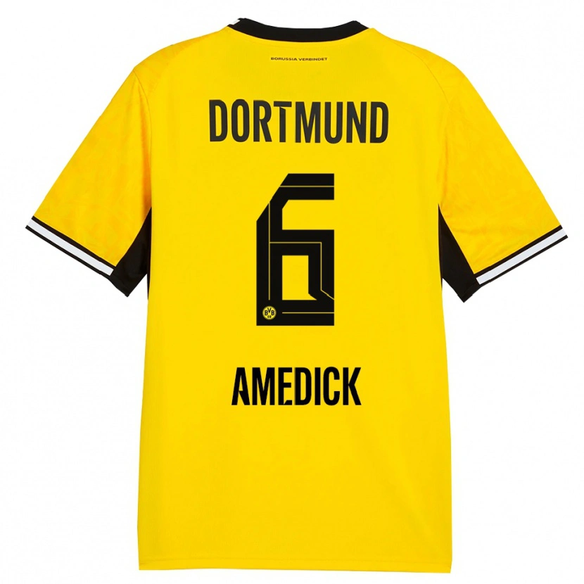 Danxen Herren Maik Amedick #6 Gelb Schwarz Weiß Heimtrikot Trikot 2026/27 T-Shirt Österreich