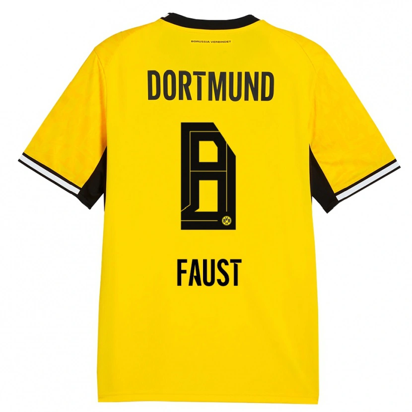 Danxen Herren Tom Faust #8 Gelb Schwarz Weiß Heimtrikot Trikot 2026/27 T-Shirt Österreich