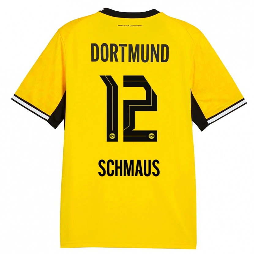 Danxen Herren Massimiliano Schmaus #12 Gelb Schwarz Weiß Heimtrikot Trikot 2026/27 T-Shirt Österreich