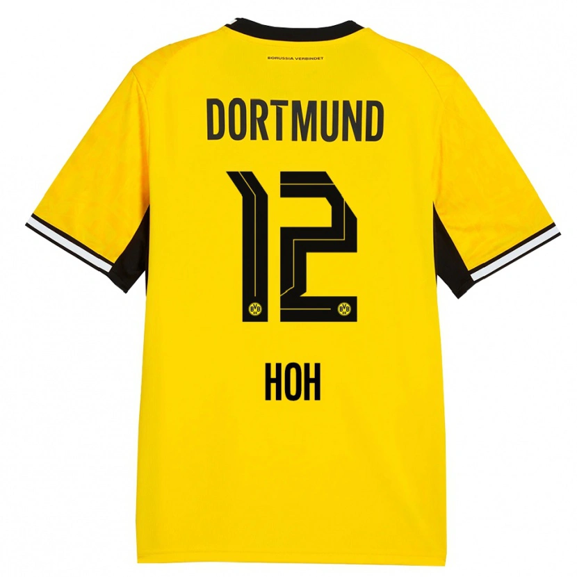 Danxen Herren Hendrik Hoh #12 Gelb Schwarz Weiß Heimtrikot Trikot 2026/27 T-Shirt Österreich