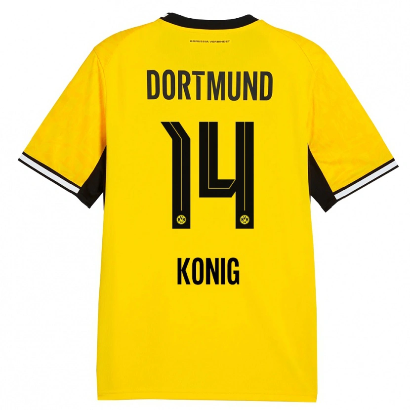 Danxen Herren Raul Konig #14 Gelb Schwarz Weiß Heimtrikot Trikot 2026/27 T-Shirt Österreich