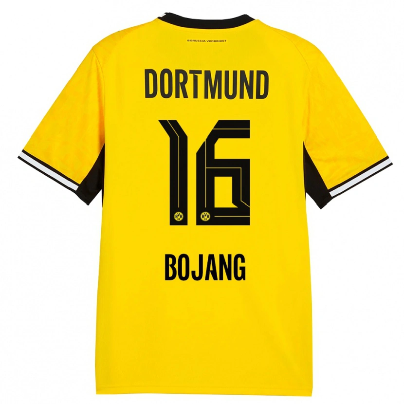 Danxen Herren Tim-Bakary Bojang #16 Gelb Schwarz Weiß Heimtrikot Trikot 2026/27 T-Shirt Österreich