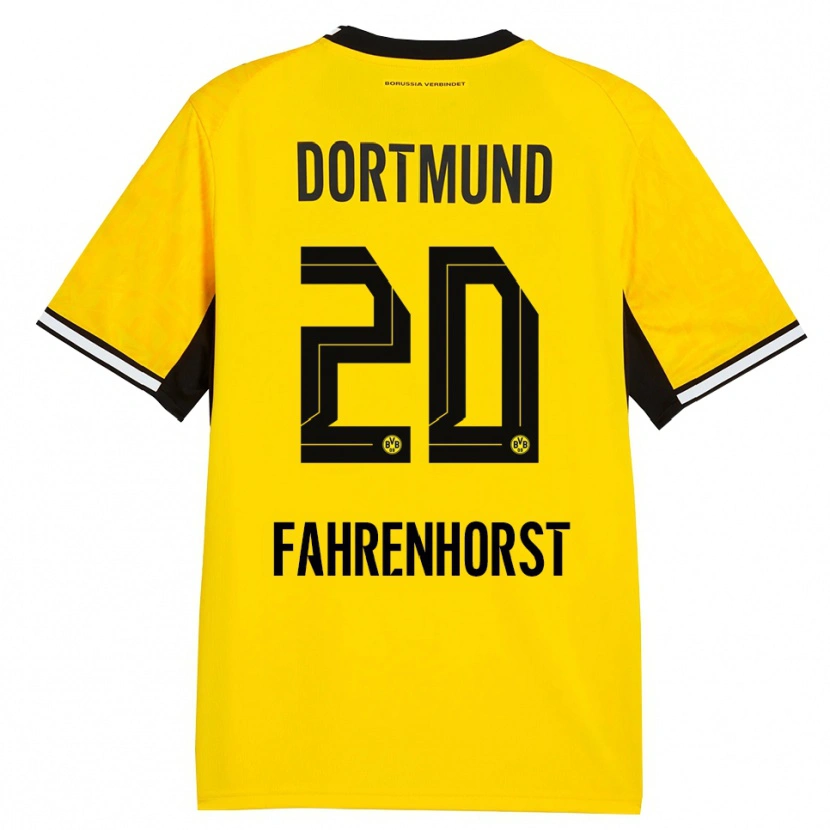 Danxen Herren Luke Fahrenhorst #20 Gelb Schwarz Weiß Heimtrikot Trikot 2026/27 T-Shirt Österreich
