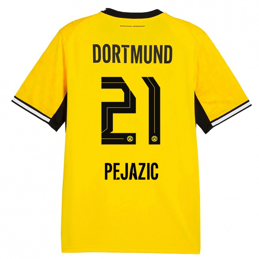 Danxen Herren Mario Pejazic #21 Gelb Schwarz Weiß Heimtrikot Trikot 2026/27 T-Shirt Österreich
