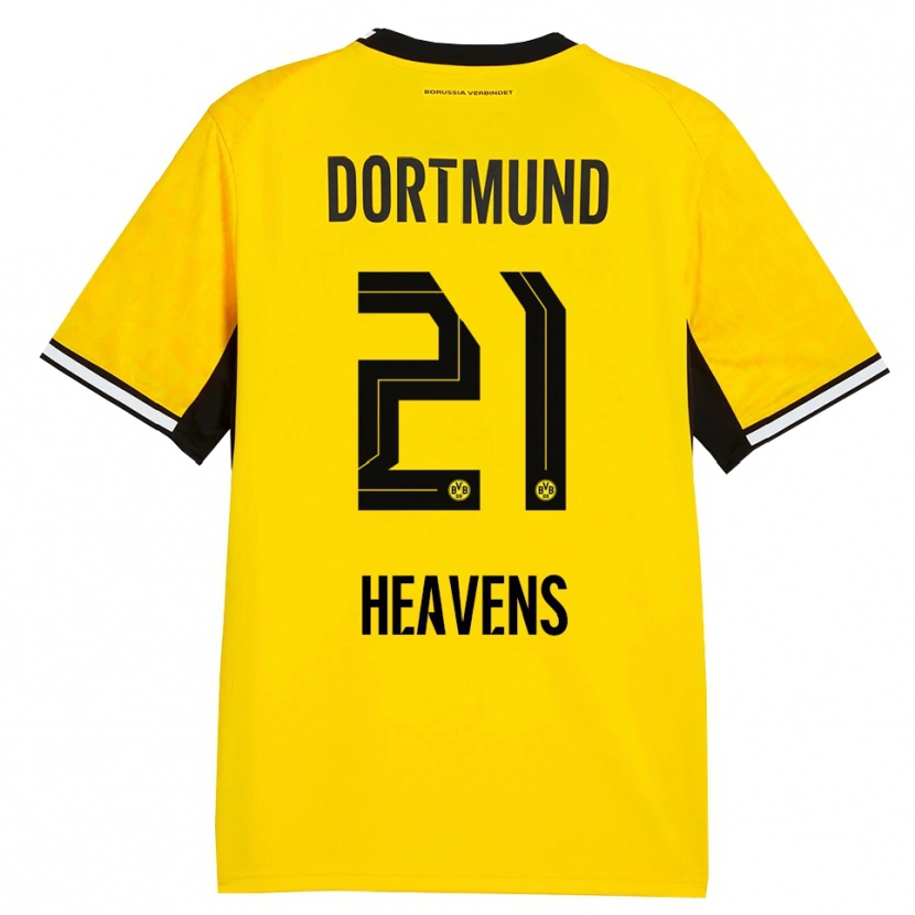 Danxen Herren Lukas Heavens #21 Gelb Schwarz Weiß Heimtrikot Trikot 2026/27 T-Shirt Österreich