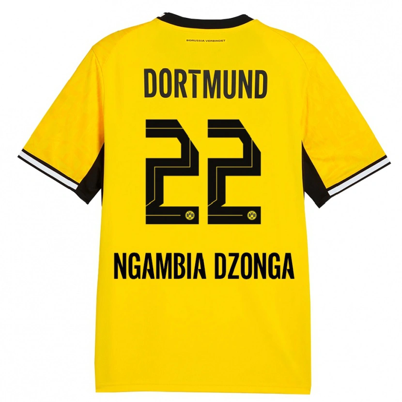 Danxen Herren Diego Ngambia #22 Gelb Schwarz Weiß Heimtrikot Trikot 2026/27 T-Shirt Österreich