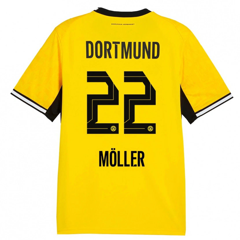 Danxen Herren Paul Möller #22 Gelb Schwarz Weiß Heimtrikot Trikot 2026/27 T-Shirt Österreich