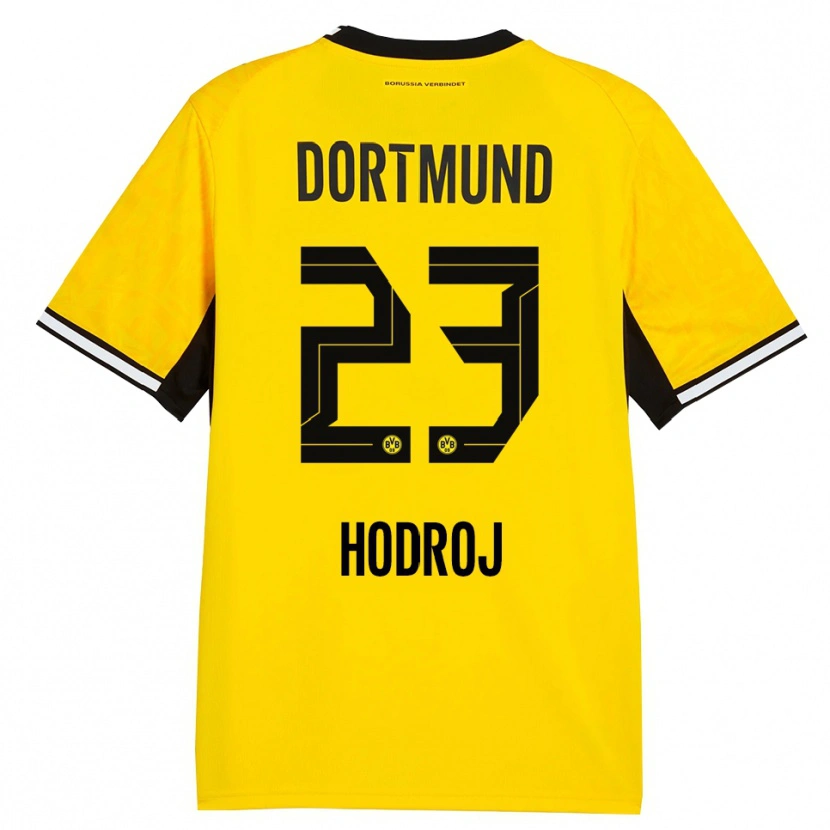 Danxen Herren Malik Hodroj #23 Gelb Schwarz Weiß Heimtrikot Trikot 2026/27 T-Shirt Österreich