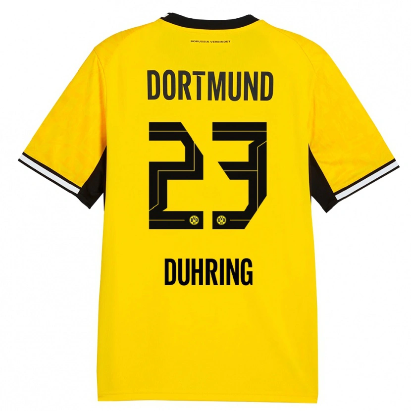 Danxen Herren Marc Niclas Duhring #23 Gelb Schwarz Weiß Heimtrikot Trikot 2026/27 T-Shirt Österreich