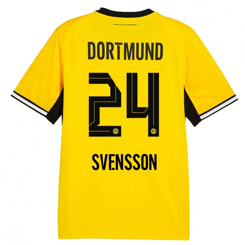 Danxen Herren Daniel Svensson #24 Gelb Schwarz Weiß Heimtrikot Trikot 2026/27 T-Shirt Österreich