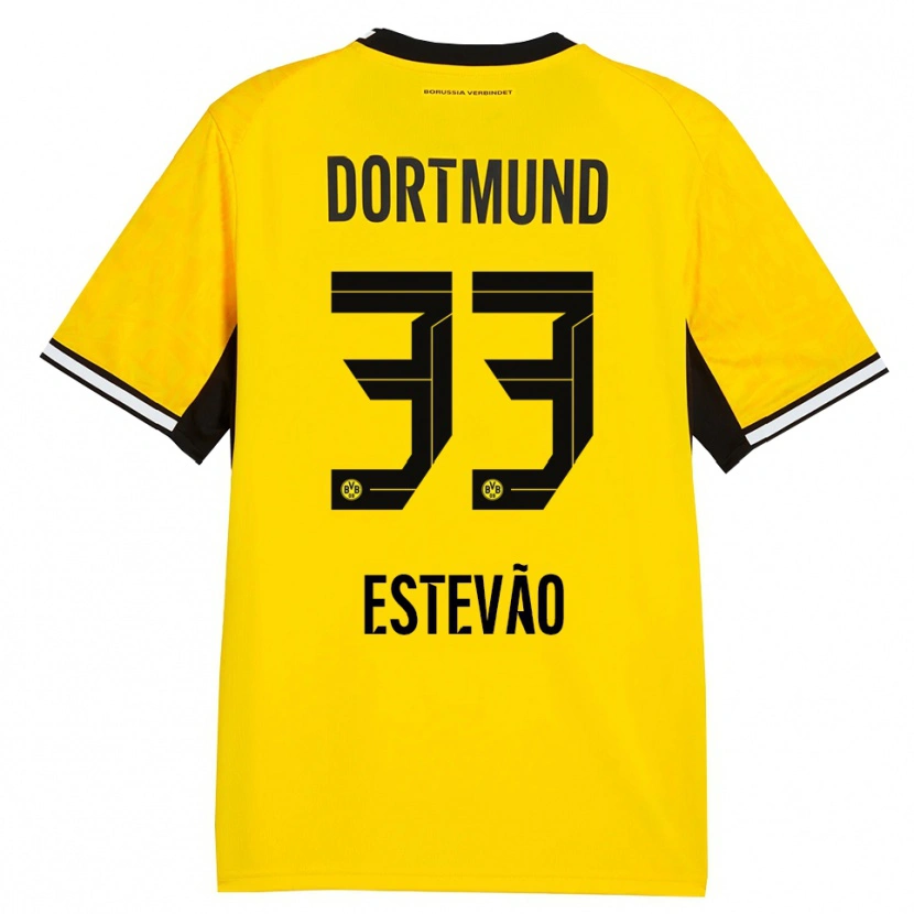 Danxen Herren Tiago Estevão #33 Gelb Schwarz Weiß Heimtrikot Trikot 2026/27 T-Shirt Österreich