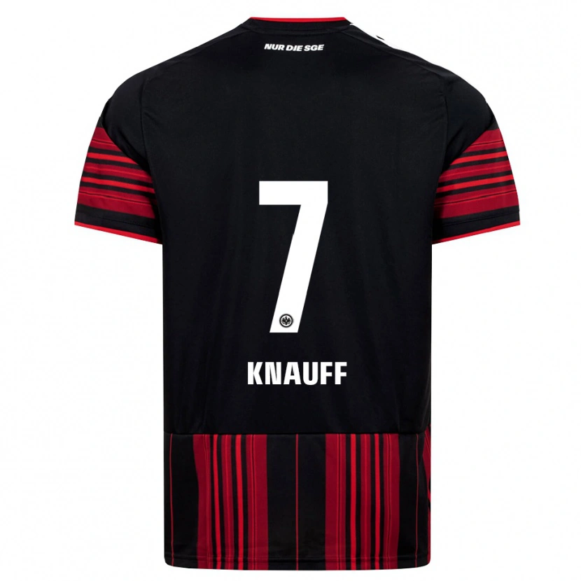 Danxen Herren Ansgar Knauff #7 Schwarz Rot Weiß Heimtrikot Trikot 2026/27 T-Shirt Österreich