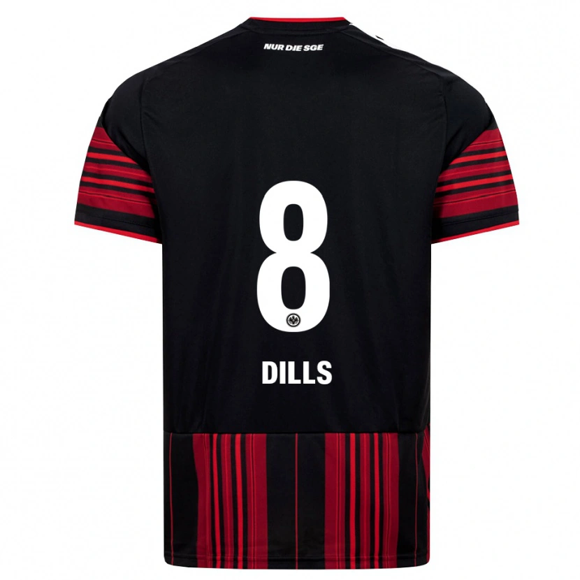 Danxen Herren Marvin Dills #8 Schwarz Rot Weiß Heimtrikot Trikot 2026/27 T-Shirt Österreich