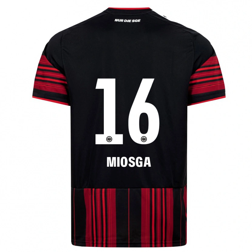 Danxen Herren Kimani Miosga #16 Schwarz Rot Weiß Heimtrikot Trikot 2026/27 T-Shirt Österreich