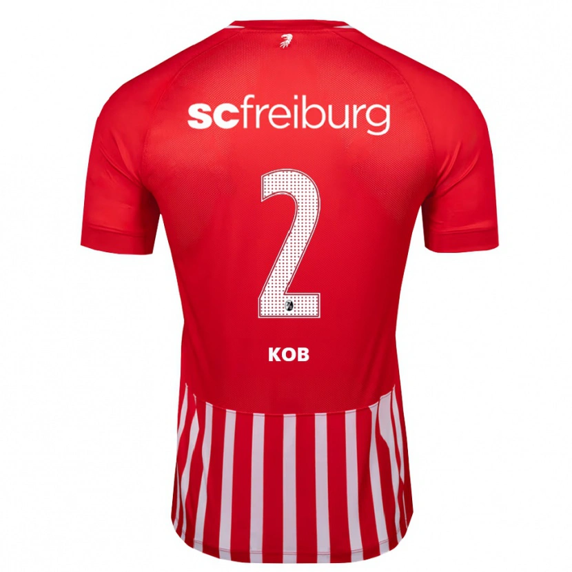 Danxen Herren Leon Koß #2 Rot Weiß Schwarz Heimtrikot Trikot 2026/27 T-Shirt Österreich