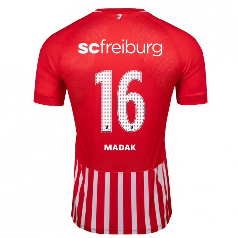 Danxen Herren Mahir Madak #16 Rot Weiß Schwarz Heimtrikot Trikot 2026/27 T-Shirt Österreich