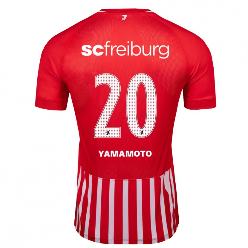 Danxen Herren Rihito Yamamoto #20 Rot Weiß Schwarz Heimtrikot Trikot 2026/27 T-Shirt Österreich