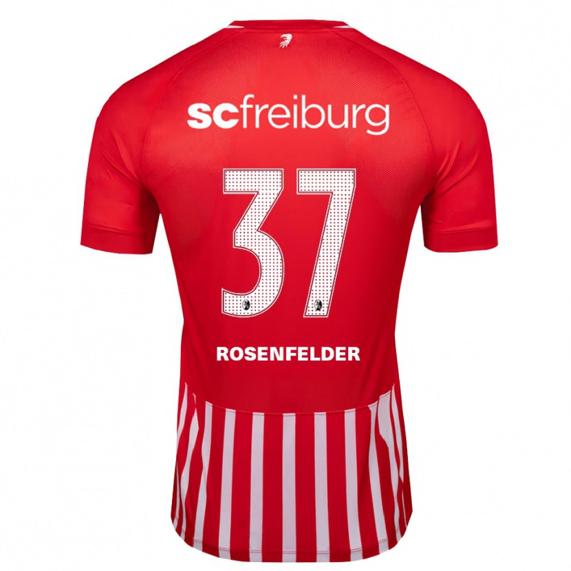 Danxen Herren Max Rosenfelder #37 Rot Weiß Schwarz Heimtrikot Trikot 2026/27 T-Shirt Österreich