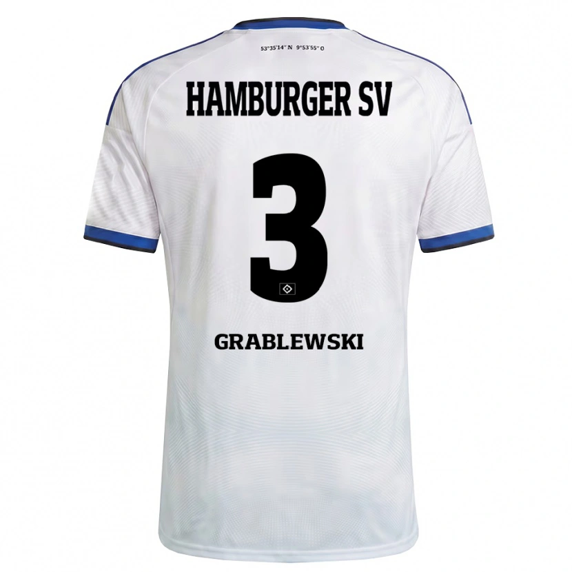 Danxen Herren Max Grablewski #3 Weiß Schwarz Blau Heimtrikot Trikot 2026/27 T-Shirt Österreich