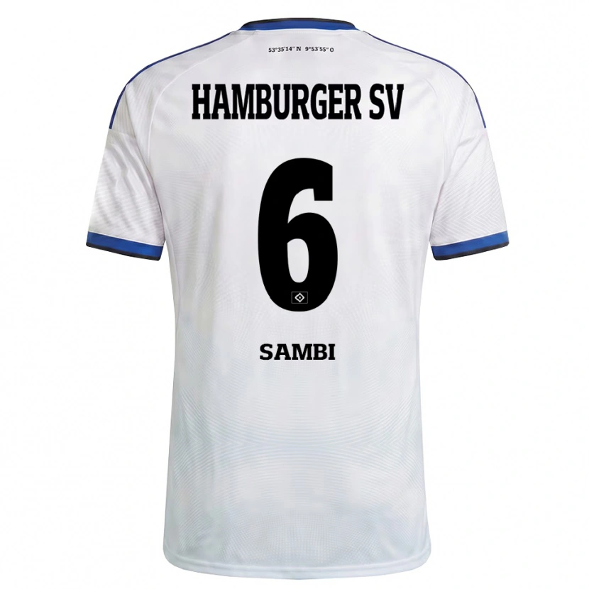 Danxen Herren Albert Sambi Lokonga #6 Weiß Schwarz Blau Heimtrikot Trikot 2026/27 T-Shirt Österreich