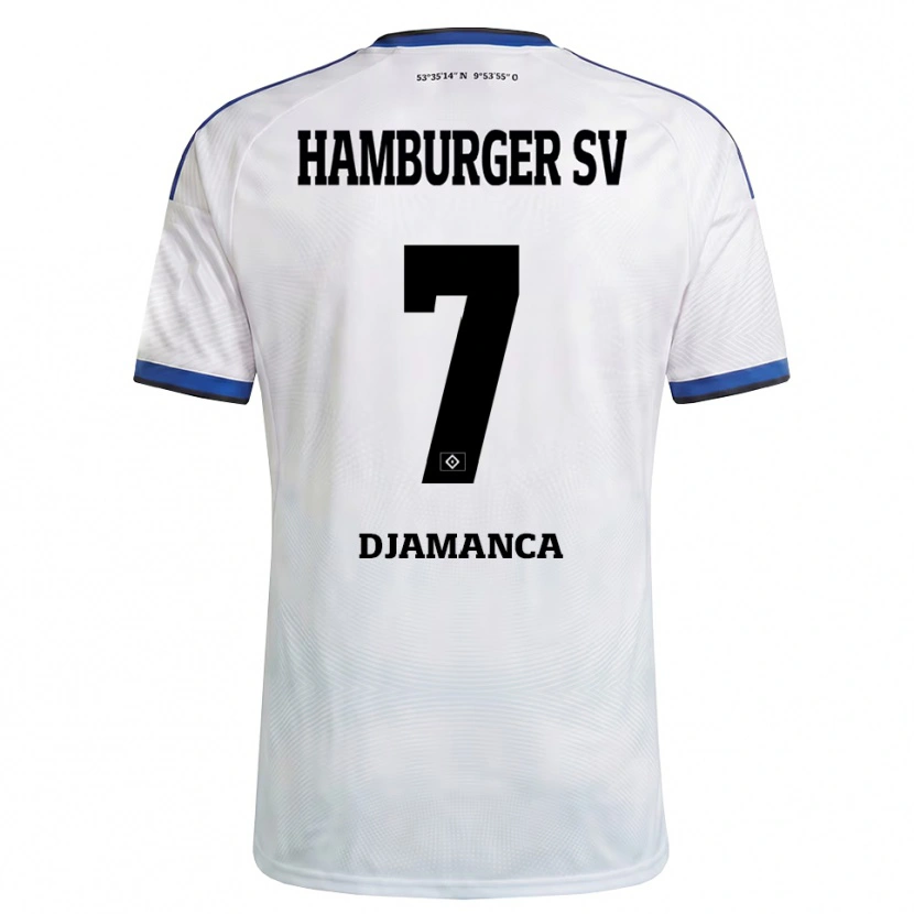 Danxen Herren Ismaila Djamanca #7 Weiß Schwarz Blau Heimtrikot Trikot 2026/27 T-Shirt Österreich