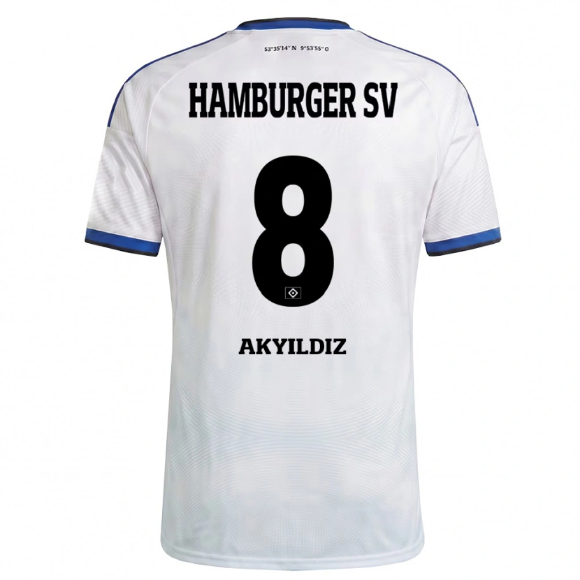 Danxen Herren Liam Akyildiz #8 Weiß Schwarz Blau Heimtrikot Trikot 2026/27 T-Shirt Österreich