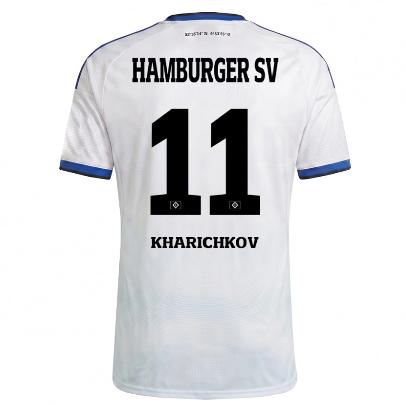 Danxen Herren Valentyn Kharichkov #11 Weiß Schwarz Blau Heimtrikot Trikot 2026/27 T-Shirt Österreich