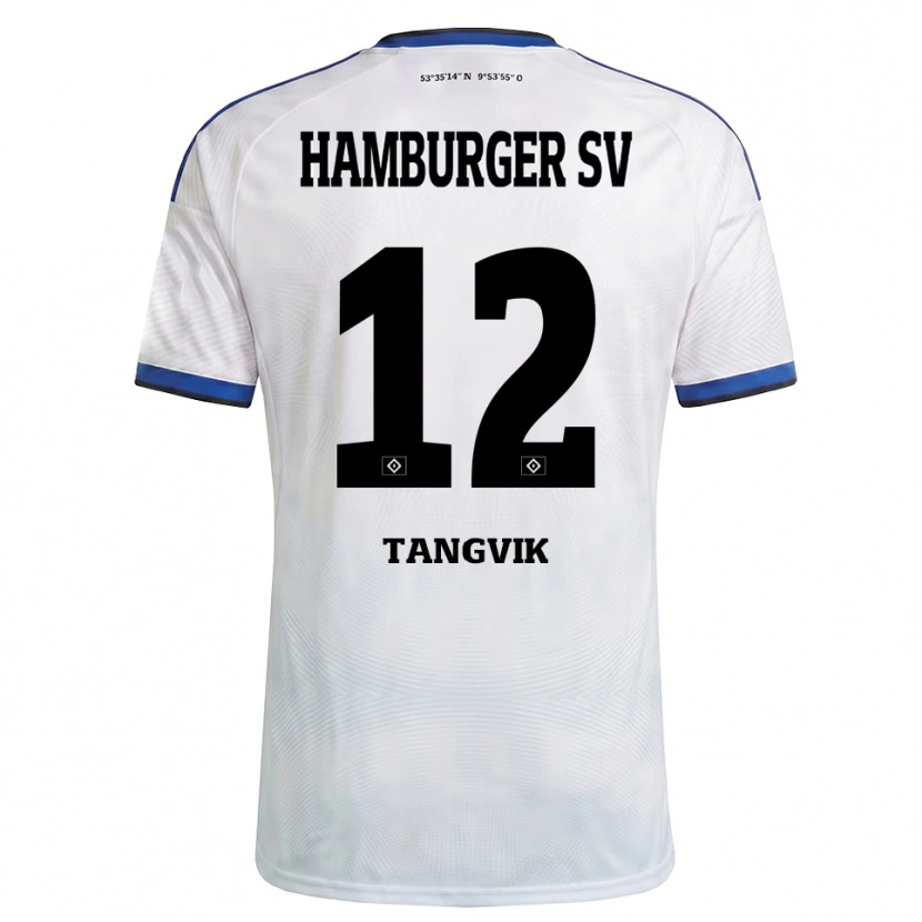 Danxen Herren Sander Tangvik #12 Weiß Schwarz Blau Heimtrikot Trikot 2026/27 T-Shirt Österreich