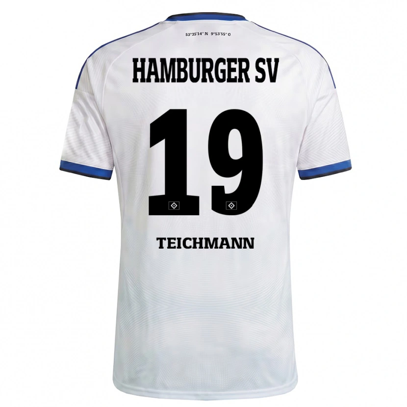 Danxen Herren Mats Teichmann #19 Weiß Schwarz Blau Heimtrikot Trikot 2026/27 T-Shirt Österreich