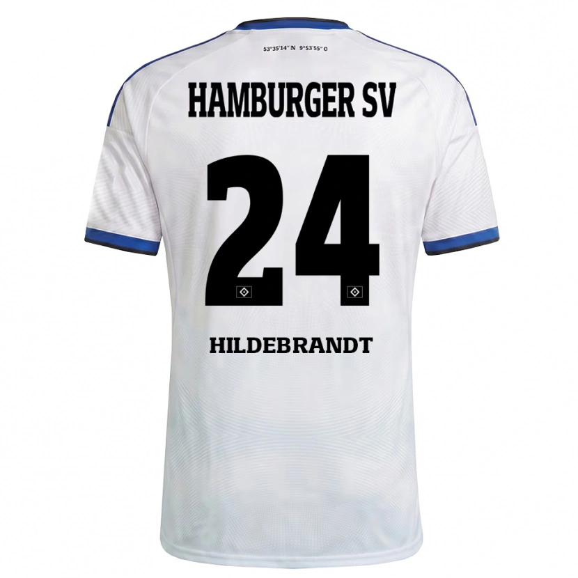Danxen Herren Tjark Hildebrandt #24 Weiß Schwarz Blau Heimtrikot Trikot 2026/27 T-Shirt Österreich