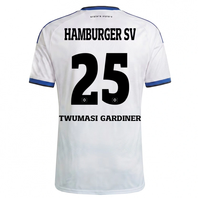 Danxen Herren Kevin Twumasi Gardiner #25 Weiß Schwarz Blau Heimtrikot Trikot 2026/27 T-Shirt Österreich