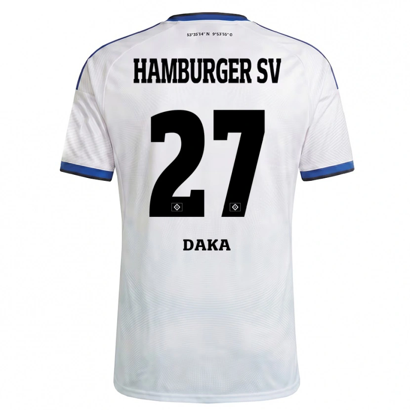 Danxen Herren Patson Daka #27 Weiß Schwarz Blau Heimtrikot Trikot 2026/27 T-Shirt Österreich