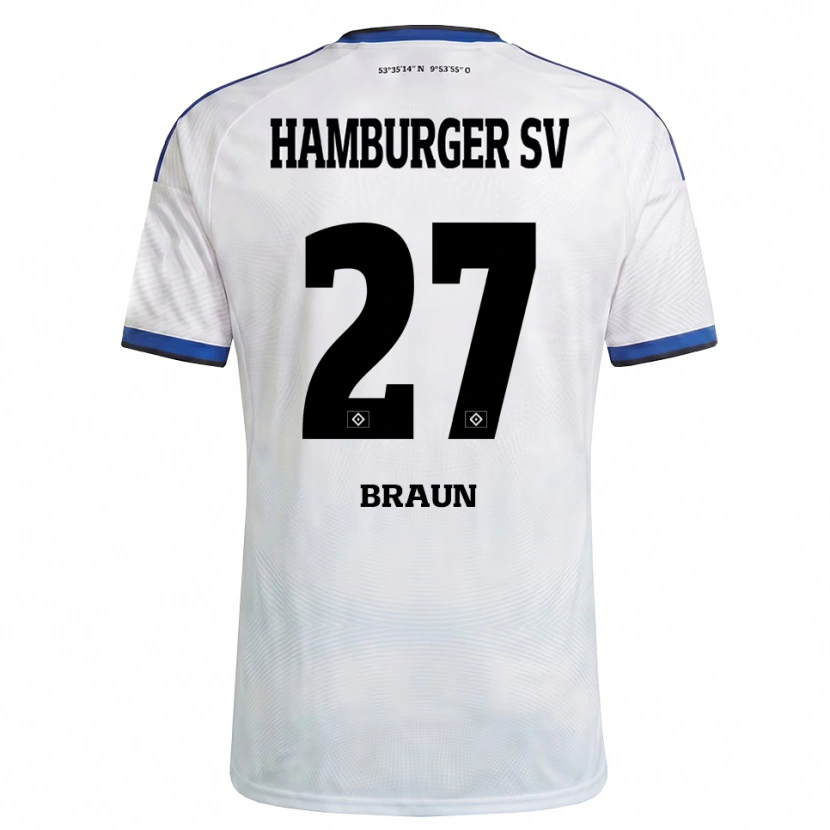 Danxen Herren Elias Braun #27 Weiß Schwarz Blau Heimtrikot Trikot 2026/27 T-Shirt Österreich