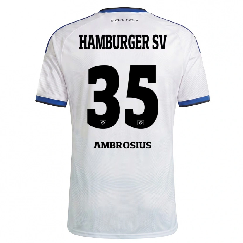 Danxen Herren Stephan Ambrosius #35 Weiß Schwarz Blau Heimtrikot Trikot 2026/27 T-Shirt Österreich