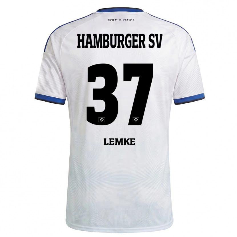 Danxen Herren Louis Lemke #37 Weiß Schwarz Blau Heimtrikot Trikot 2026/27 T-Shirt Österreich
