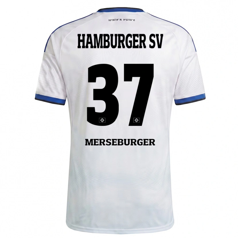 Danxen Herren Dominik Merseburger #37 Weiß Schwarz Blau Heimtrikot Trikot 2026/27 T-Shirt Österreich